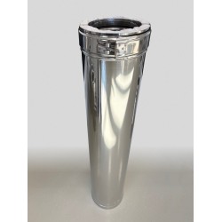 Rozsdamentes kéménycső bilinccsel, 1 m